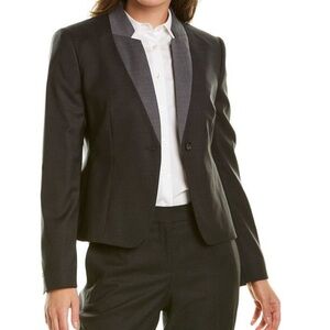 Boss Jayana Wool Contrast Collar Jacket size 0